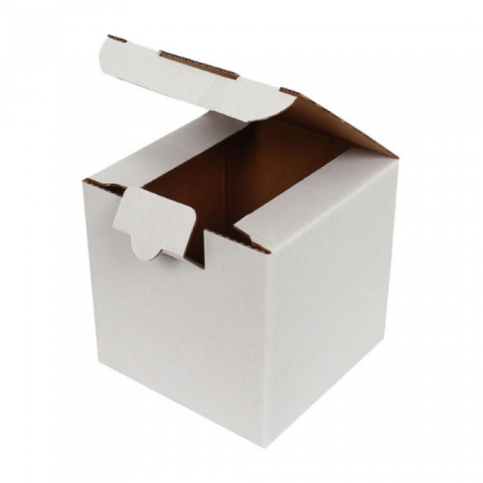 Beyaz Kilitli Kargo Kutusu 10,5x10,5x10,5 cm