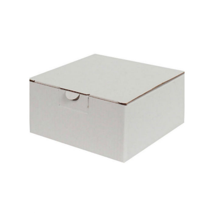 Beyaz Kilitli Kargo Kutusu 13,5x13,5x6,5 cm-(50 adet)